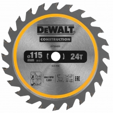 DEWALT DT20420 115mm x 9.5mm 24T Saw Blade