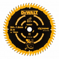 DEWALT DT1670QZ 184x16mm 60T Saw Blade DCS365