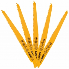 DEWALT DT2349QZ 228mm Recip Blade- Wood/Nails 5pk