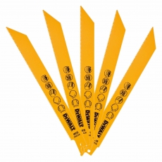 DEWALT DT2353QZ 203mm Recip Blade Metal 3-8mm 5 pack