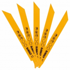 DEWALT DT2354QZ 203mm Recip Blade- Metal <3mm 5pk