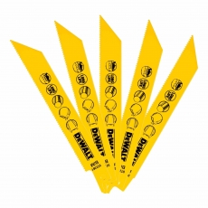 DEWALT DT2361QZ 152mm Recip Blade Metal 3-8mm 5 pack