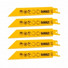 DEWALT DT2384QZ 152mm Recip Blade Metal <3mm 5 pack