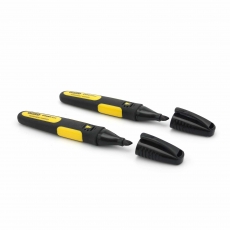 STANLEY 0 47 314 Fatmax Black Chisel Tip Permanent Marker (2 pack)