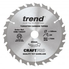 TREND CSB/165/3PK/B 165mm Craft Saw Blade 3pk