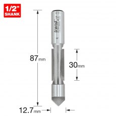 TREND 47/40X1/2TC Pierce & Trim 12.7mm x 30mm