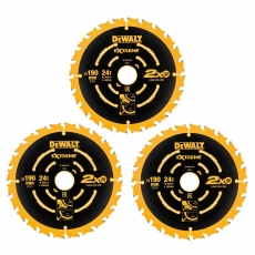 DEWALT DT10399 190x30mm 24T Blades (Corded) 3 pack