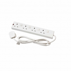 DETA F4W2IC 4 Socket 2m Switched Extension Lead c/w Neon Indicator DETA F4W2IC 4 Socket 2m Switched Extension Lead c/w Neon Indicator