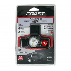 COAST HL45 LED Head Torch 400 Lumens - White/Red
