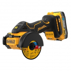 DEWALT DCS438E2T 18v Brushless Cut Off Saw with 2 x Powerstack Batteries In TSTAK DEWALT DCS438E2T 18v Brushless Cut Off Saw with 2 x Powerstack Batteries In TSTAK