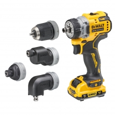 DEWALT DCD703L2T 12v Brushless Multi-Head Drill Driver with 2x3ah Batteries