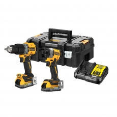 DEWALT DCK2050E2T 18v DCD805/DCF850 Twin Pack with 2 x Powerstack Batteries