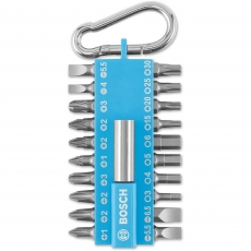 BOSCH 2607012001 21 piece Screwdriver Bit Set +Snaphook