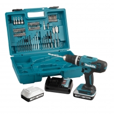 MAKITA HP488DAEX1 18v G-Series Combi Drill with 2x2ah+Accessories