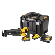 DEWALT DCS386H2T 18v Brushless Recip Saw with 2x5ah Powerstack Batteries DEWALT DCS386H2T 18v Brushless Recip Saw with 2x5ah Powerstack Batteries