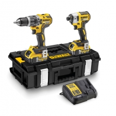 DEWALT DCK266P2 18v Brushless IA Combi Drill + Impact Driver Kit with 2x5ah Batteries