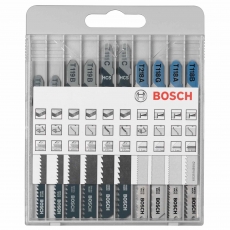 BOSCH 2607010630 10 piece Jigsaw Blade Set for Wood+Metal