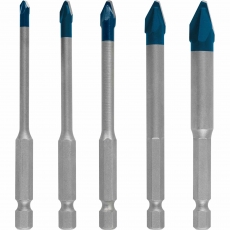 BOSCH 2608900597 5 piece HardCeramic HEX-9 Bit Set