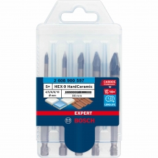 BOSCH 2608900597 5 piece HardCeramic HEX-9 Bit Set
