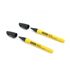 STANLEY 0 47 316 Black Fine Tip Perm Marker 2 pack