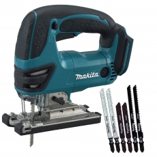 MAKITA DJV180ZX 18v LXT Jigsaw BODY ONLY plus 6 Piece Blade Set