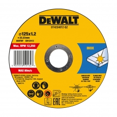 DEWALT DT42340Z-QZ 125mm x 1.2mm Inox Cutting Discs (10 Pack)
