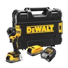 DEWALT DCF870E2T 18v Brushless Hydraulic Impact Driver with 2x1.7ah Powerstack Batteries