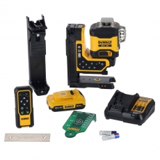 DEWALT DCLE34035D1 18v Green Cross Line Laser with 1x2ah Battery