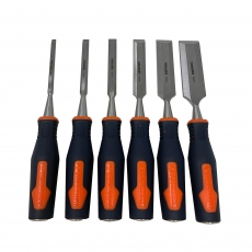 TOMAHAWK TCS-600 6 Piece Wood Chisel Set in Tool Roll