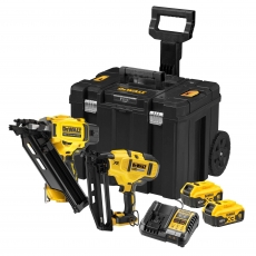 DEWALT DCK246P2T 18v Brushless Nailer Twin Pack with 2x5ah Batteries