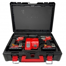 MILWAUKEE M18FPP2A3-302P M18 Fuel Combi/Impact Driver Twin Pack with 2 x 3Ah Batteries