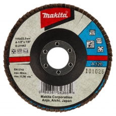 MAKITA D-27062 Flap Disc 115mm A120 Grit