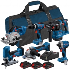 BOSCH 0615A5008C 18v 6 piece Kit with 3x4ah ProCore Batteries