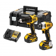 DEWALT DCK2062M2T 18v DCD709/DCF809 Twin Pack with 2x4ah Batteries