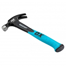 OX TOOLS Trade Fibreglass Handle Claw Hammer 16oz