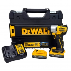 DEWALT DCF840E2T 18v Compact Impact Driver with 2x Powerstack Batteries