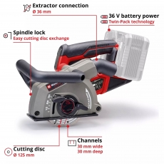 EINHELL TP-MA 36/30 Li BL - Solo 36v PROFESSIONAL Cordless Wall Chaser BODY ONLY EINHELL TP-MA 36/30 Li BL - Solo 36v PROFESSIONAL Cordless Wall Chaser BODY ONLY