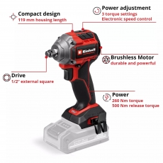 EINHELL TP-CW 18/260-C Li BL - Solo 18v Impact Wrench BODY ONLY