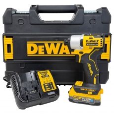 DEWALT DCF840E1T 18v Compact Impact Driver with 1x1.7a Powerstack Battery