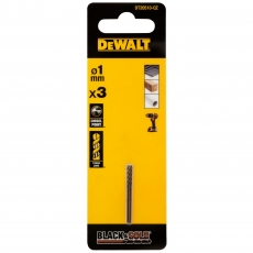 DEWALT DT20510-QZ 1mm Black Gold HSS Drill Bit 3 Pack