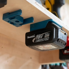 STEALTHMOUNTS BM-MK18-BLU-6 Makita 18v Battery Mounts Blue