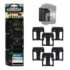 STEALTHMOUNTS BM-MK40-BLK-6 Makita 40v Battery Mounts Black