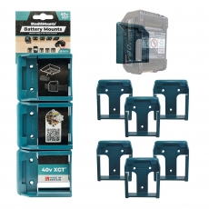 STEALTHMOUNTS BM-MK40-BLU-6 Makita 40v Battery Mounts Blue