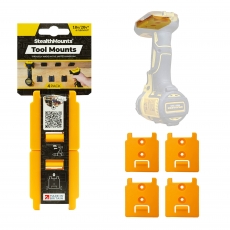 STEALTHMOUNTS TM-DW18-YLW-4 Dewalt XR Tool Mounts Yellow