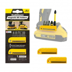 STEALTHMOUNTS BH-DW-YLW-2 Bit Holder - Dewalt Yellow 2 Pack