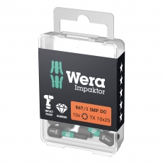 WERA 867/1 IMP DC TORX® 10x25mm Impaktor bits (10 Pack)