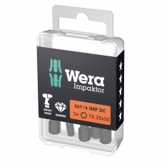 WERA 867/4 IMP DC TORX® 20x50mm Impaktor bits (5 Pack)