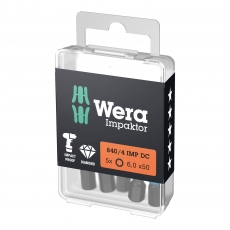 WERA 840/4 IMP DC Hex-Plus 6x50 Impaktor bits (5 Pack)
