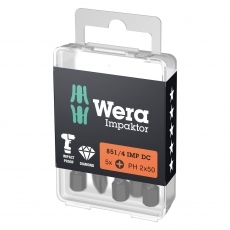 WERA 851/4 IMP DC PH2x50mm Impaktor bits (5 Pack)