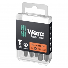 WERA 851/4 IMP DC PH3x50mm Impaktor bits (5 Pack)